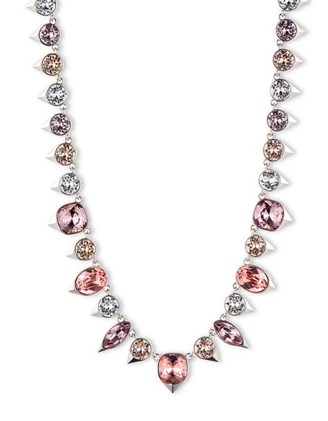 givenchy swarovski pendant necklace|Givenchy crystal collar necklace.